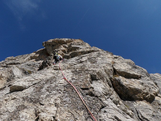 Aiguille de la Nova 023.jpg - L c'tait  droite qu'il fallait partir...